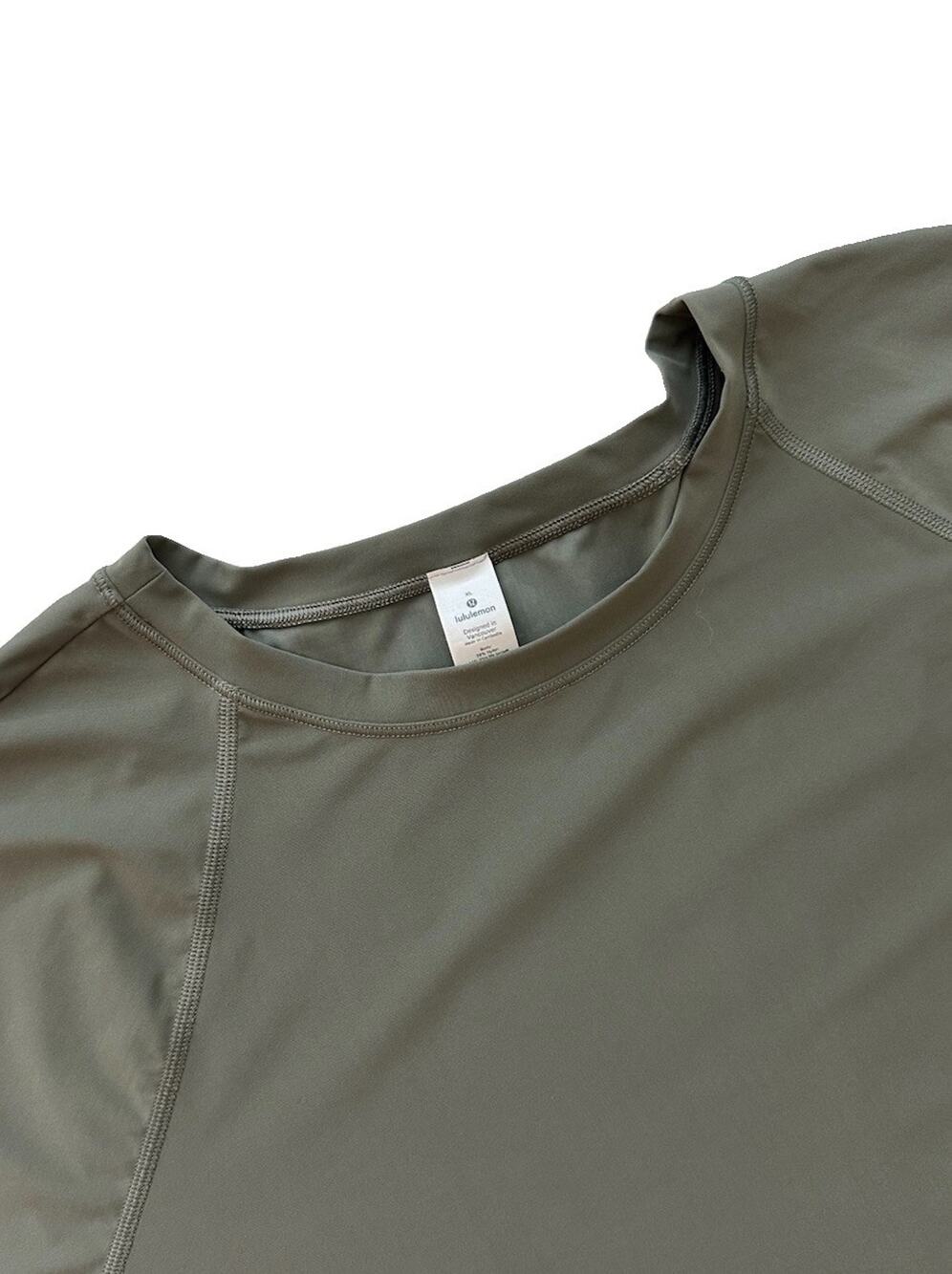 Lululemon Sun Shelter Short Sleeve Rash Guard Women’s Tee in Sage SZ XL